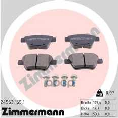 "Колодки тормозные задние" 245631651 Zimmermann