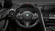 Накладка на рул. колесо Alcantara/карбон 32 30 2