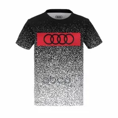 Audi Футболка, детск,чер/бел/кр,122-128 3202000206