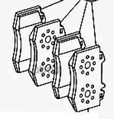 КОЛОДКИ ТОРМОЗНЫЕ/TEILESATZ BREMSBELAG A0084204120
