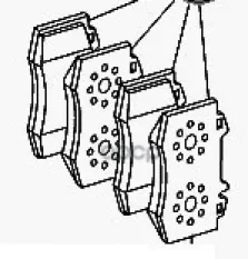 КОЛОДКИ ТОРМОЗНЫЕ/TEILESATZ BREMSBELAG A0064207720