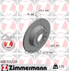 Диск тормозной 600324120 Zimmermann