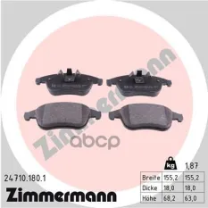 "Колодки тормозные передние" 247101801 Zimmermann