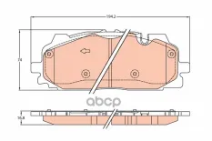 Тормозные колодки GDB2158 TRW