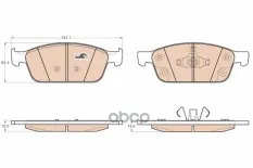 Колодки тормозные дисковые FORD: FOCUS III 11-,