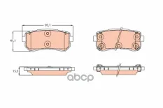 К-т дисков. тормоз. колодок GDB3641 TRW