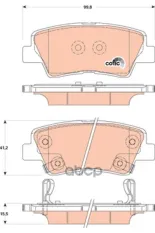 Колодки тормозные дисковы GDB3494 TRW