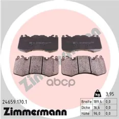 Колодки тормозные 246591701 Zimmermann