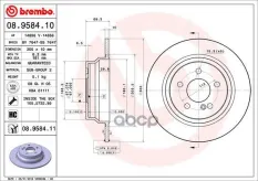 "Диск тормозной задний" 08958410 Brembo