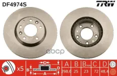 Диск тормозной передн MAZDA: 6 (GH) 07-, 6