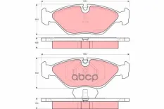 Тормозные колодки GDB969 GDB969 TRW