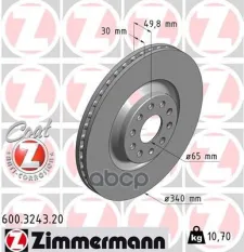 Диск тормозной 600324320 Zimmermann