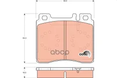 Колодки передние 140 GDB113 TRW