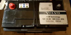 Аккумулятор AGM 800А обратная полярность 80А/ч