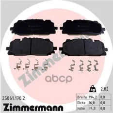Колодки тормозные 258611702 Zimmermann