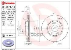 Тормозной диск 9957410 Brembo