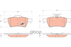Колодки тормозные GDB1621 TRW