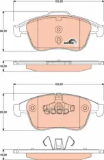 Тормозные колодки GDB1790 GDB1790 TRW
