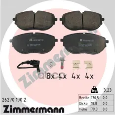 Колодки тормозные 262701902 Zimmermann