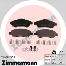 Колодки тормозные 246381901 Zimmermann