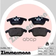 Колодки тормозные 240841901 Zimmermann