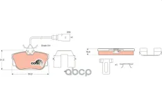 Тормозные колодки GDB1369 GDB1369 TRW