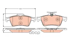 Колодки тормозные GDB2086 TRW