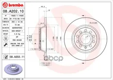 "Диск тормозной задний" 08A20210 Brembo