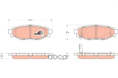 Тормозные колодки GDB3373 GDB3373 TRW