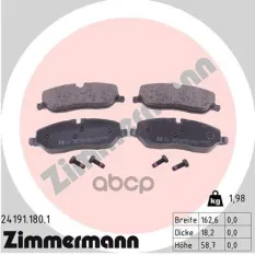 Колодки тормозные 241911801 Zimmermann