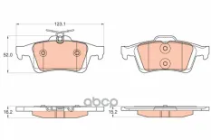 "Колодки тормозные задние" GDB2033 TRW
