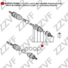 ШРУС ВНУТРЕННИЙ ЛЕВЫЙ (L) АКПП, МКПП MITSUBISHI