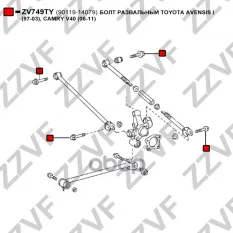 БОЛТ РАЗВАЛЬНЫЙ TOYOTA AVENSIS I (97-03), CAMRY