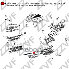 ПРОКЛАДКА ГБЦ ЛЕВАЯ (L) 3,5 LEXUS RX 350/450H