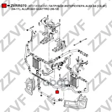 ПАТРУБОК ИНТЕРКУЛЕРА AUDI A6 [C6,4F] (04-11),