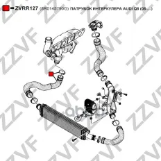 ПАТРУБОК ИНТЕРКУЛЕРА AUDI Q5 (08-…) 8R0145790G