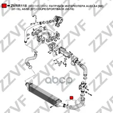 ПАТРУБОК ИНТЕРКУЛЕРА AUDI A4 [B8] (07-15), A5/S5
