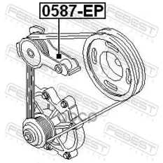 AJ0415980A РОЛИК НАТЯЖНОЙ Febest арт. 0587-EP
