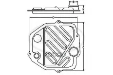 Фильтр АКПП MERC W202/W203/W204/W210/W211/W212/W220/W221/SSANG REXTON 02-н.в. SCT арт. sg1015