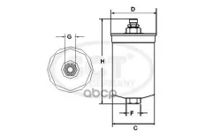 Топливный фильтр MERCEDES W124/W140 SCT арт. st310