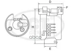 Топливный фильтр HONDA ACCORD 03- 2.4 SCT арт. st396