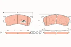 BJYL3328Z Колодки FORD ASIA / OZEANIA LASER / LASER LIDEA (BA_2, BA_3, BA_4, BJ_2) 1.8 [1999/11-2003/11], TRW арт. GDB3209