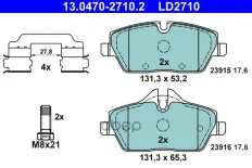 КОЛОДКИ ПЕР BMW E81/E87/MINI ONE/COOPER 04-ПЕР (CERAMIC) Ate арт. 13047027102