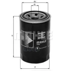 Фильтр масляный Toyota Hilux, Land Cruiser, Runner, VW Taro Pick-up Diesel 10/90-> Mahle/Knecht арт. OC275
