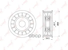 Ролик-натяжитель LYNXauto арт. PB-5164