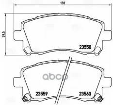 Колодки торм. для а/м Subaru Forester (97-)/Outback (00-) диск. перед. (PF 4326) Trialli арт. pf-4326