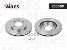 Диск тормозной CITROEN SAXO/XSARA/ZX/PEUGEOT 106/206/306 передний вент. Miles арт. k000001