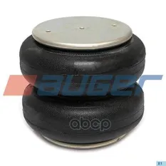 пневмоподушка в сборе !2отв.M10 1отв-шт.M12 Н:2отв. М10 ROR AUGER арт. AU343022P06