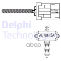 лямбда-зонд! Opel Astra G/Vectra B/Zafira 1.4/1.6i 16V 98-05 Delphi арт. ES2013512B1