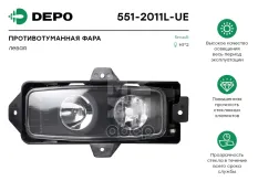 фара противотуманная! LH RVI Premium Depo арт. 5512011LUE